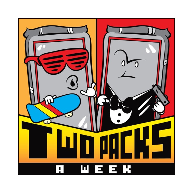 2 Packs A Week Logo by meltdownnetwork