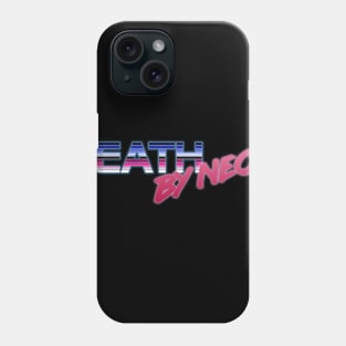 Death By Neon Logo Design - Official Product - cinematic synthwave / horror / berlin school / retrowave / dreamwave t-shirt Phone Case