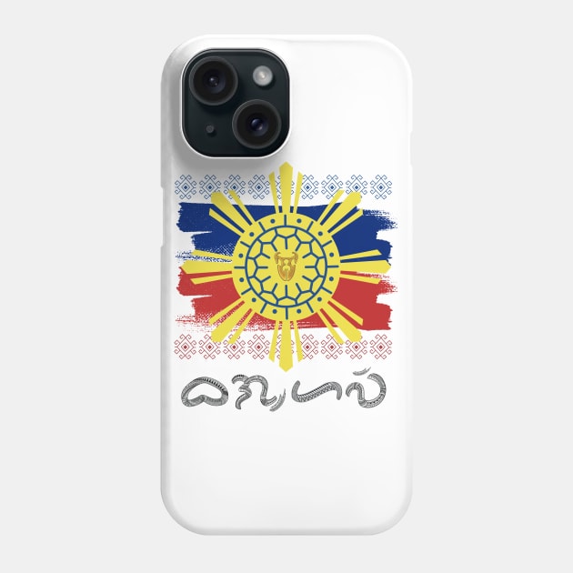 Philippine Flag/Sun / Baybayin word Baghawi (Bagong Halaw ng Lahi) Phone Case by Pirma Pinas