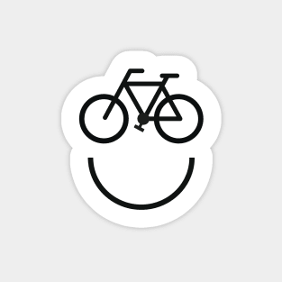 Bike face, bicycle smiley Magnet