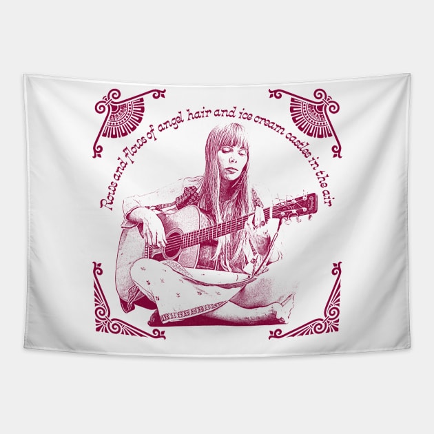 Joni Mitchell // Retro 1970s Style Fan Art Design Joni Mitchell