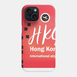 HKG Hong Kong airport tag Phone Case
