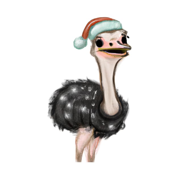 Cute Ostrich Drawing by Play Zoo