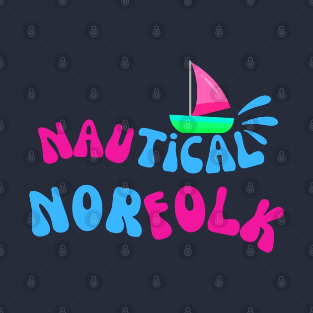 Nautical Norfolk in pink and blue by MyriadNorfolk