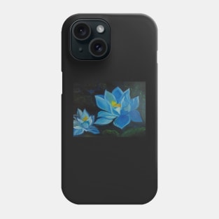 Blue Lotus Blossom Phone Case