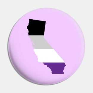 California Asexual Pride Pin