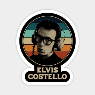 retro elvis costello Magnet