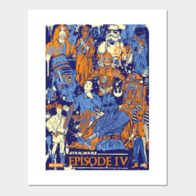 Star Wars A New Hope Illustration Posters And Art Prints Teepublic Uk