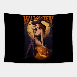 Pin-up Witch Tapestry