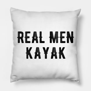 REAL MEN KAYAK Pillow