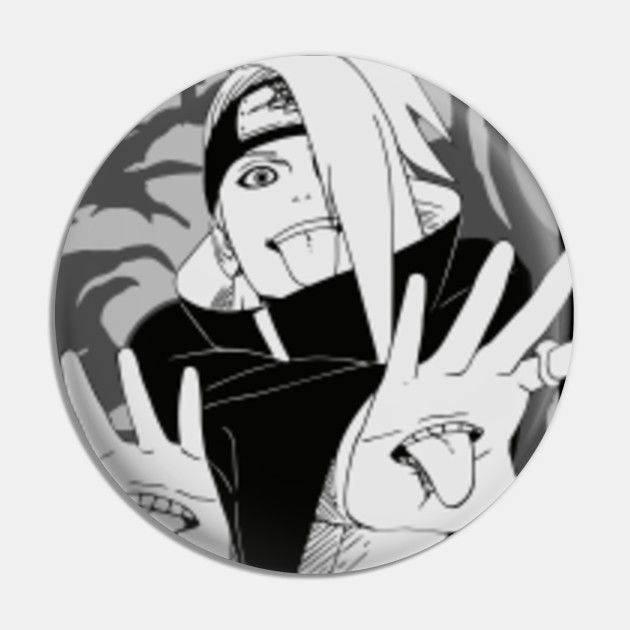 Deidara Deidara Pin Teepublic Deidara Deidara Pin Teepublic