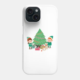 Decorating the Christmas Tree Together Phone Case