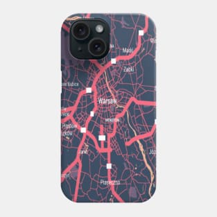 Warsaw colour map Phone Case