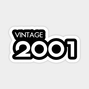 Vintage 2001 Gift 19th Birthday Party Magnet