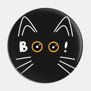 Boo! Halloween Cat Pin