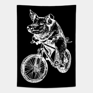 SEEMBO Pig Cycling Bicycle Hog Cyclist Bicycling Bike Biking Tapestry