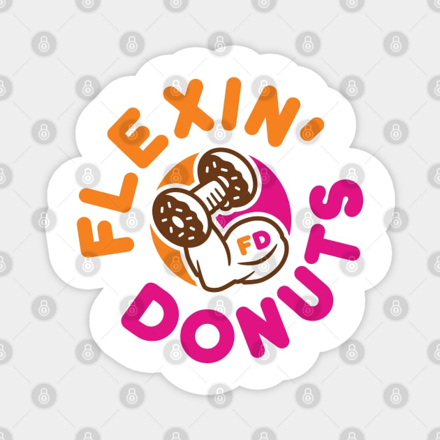 Flexin Donuts Magnet by brogressproject