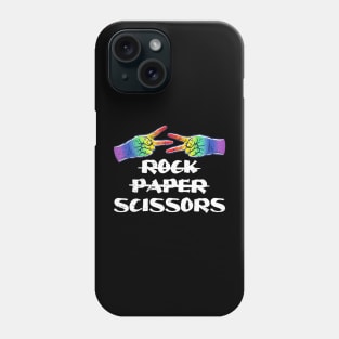 Rock Paper Scissors Game Lesbian Pride Lgbt Support Phone Case