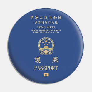 Hong Kong passport Pin