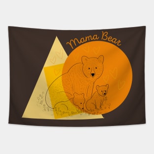 Mama Bear Shirt Tapestry