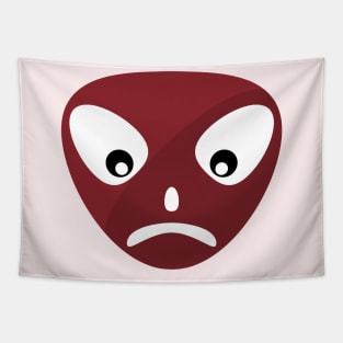 Angry face design Tapestry