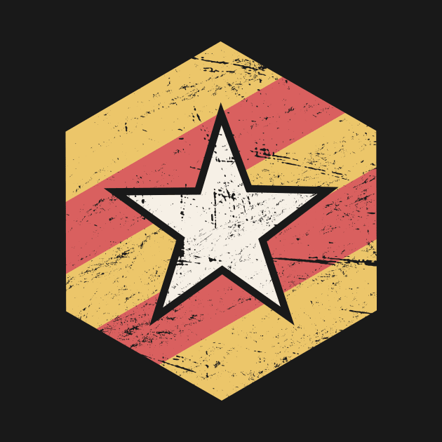 Catalonia / Catalunya Flag Star by MeatMan