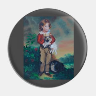 Chums, French Boy with Dog Pin