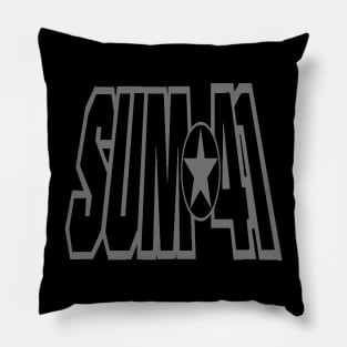 sum 41 grey star vintage Pillow