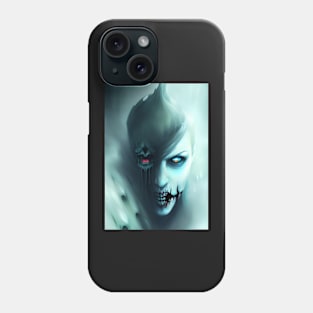 BLUE AND RED EYED HALLOWEEN VAMPIRE Phone Case