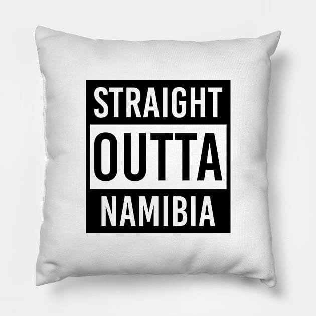 straight outta Namibia Pillow by LeonAd