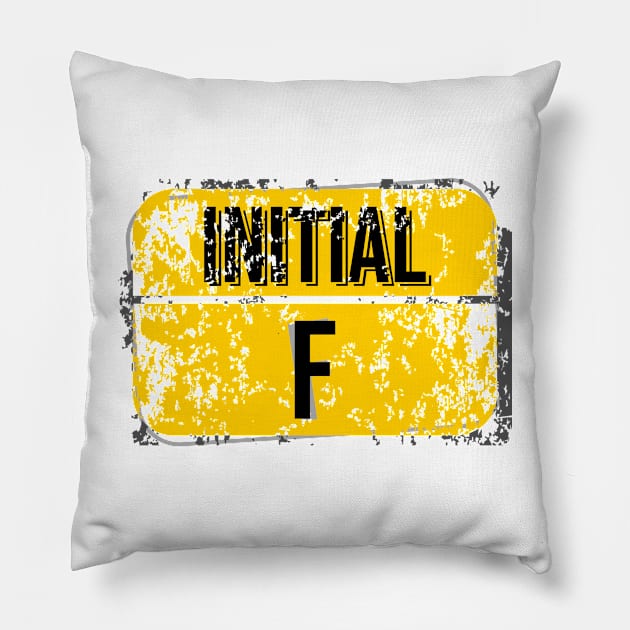 For initials or first letters of names starting with the letter f Pillow by Aloenalone