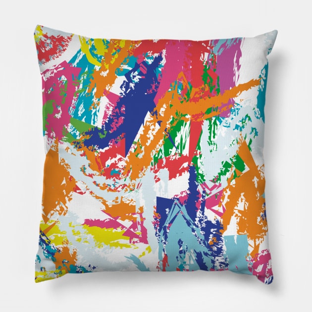 Crayon Line Fashion Background Seamless Pillow by MichelMM