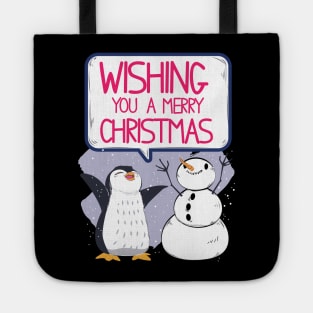 Merry Xmas Penguin Tote