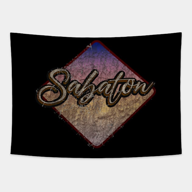 Sabaton vintage design on top Tapestry by agusantypo