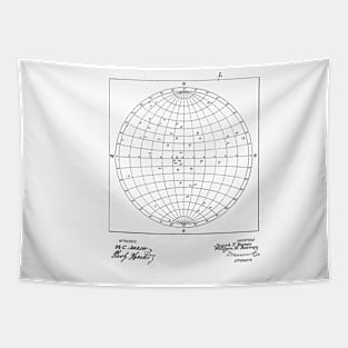 Star Finder Vintage Patent Hand Drawing Tapestry