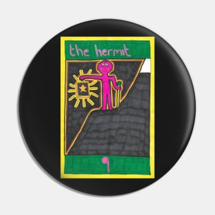 The Hermit. Tarot. Outsider Art Pin