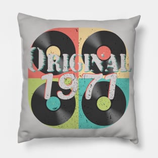 Original 1971, 50th Birthday, Vintage Vinyl Pillow