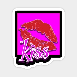 Valentine Kiss Graphic Magnet