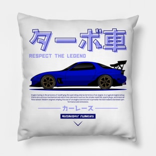 Blue JDM RX 7 FD3 s Racing Pillow