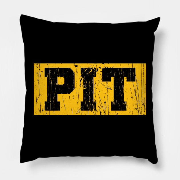 PIT / Steelers Pillow by Nagorniak