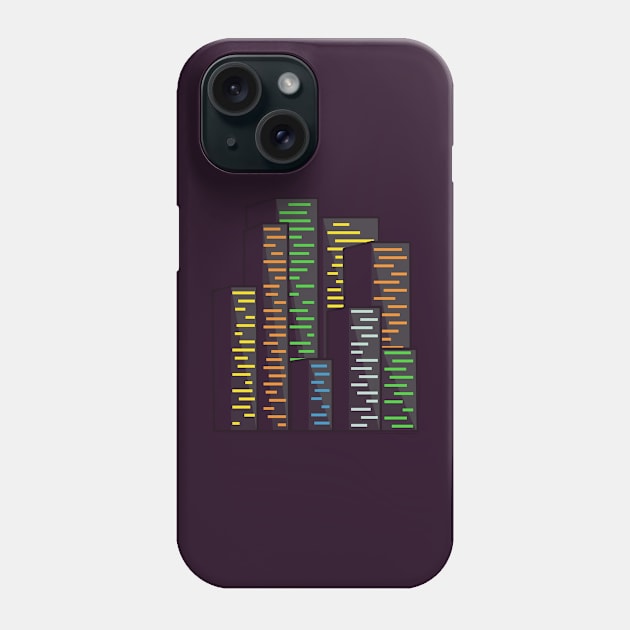 Glowing Blocks Phone Case by Lonesto