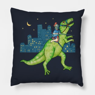 Dino Rider Pillow