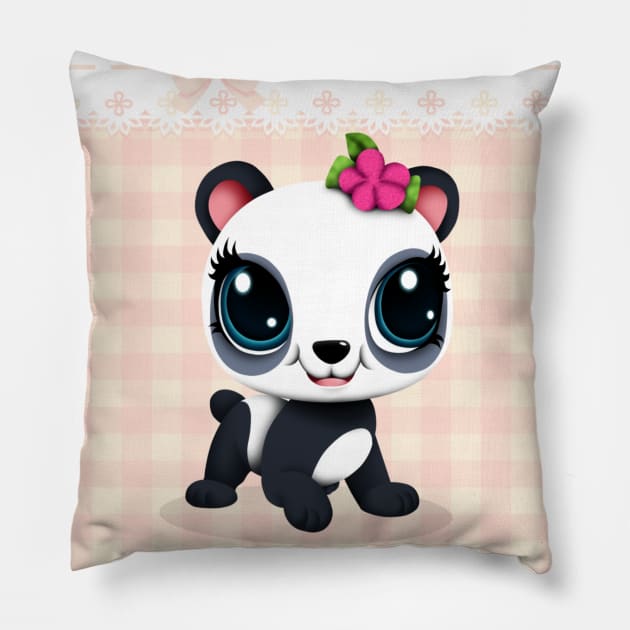 LPS - Lei Yang (Panda) Pillow by YashaSnow