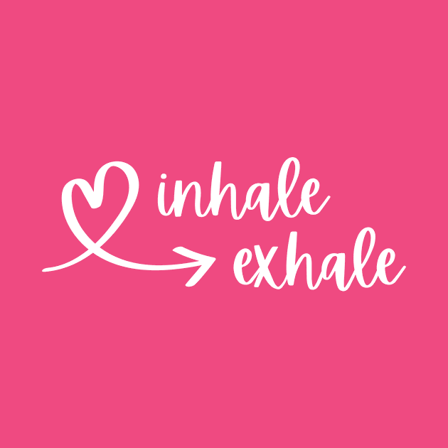 Inhale, Exhale Printed Tee by Artful Wear