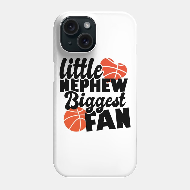 little nephew biggest fan - basketball lover Phone Case by artdise