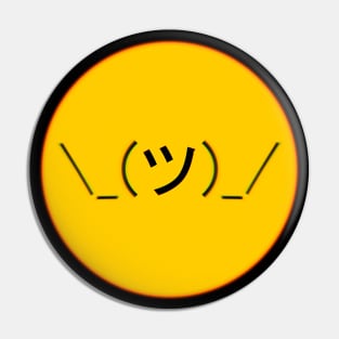 confused and cool Emoji Pin