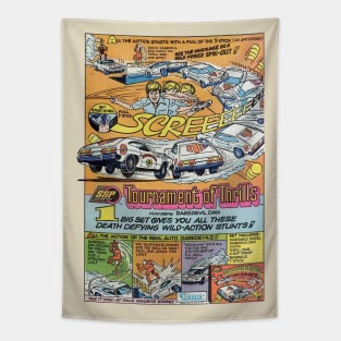 Retro Tournament of Thrills Tapestry