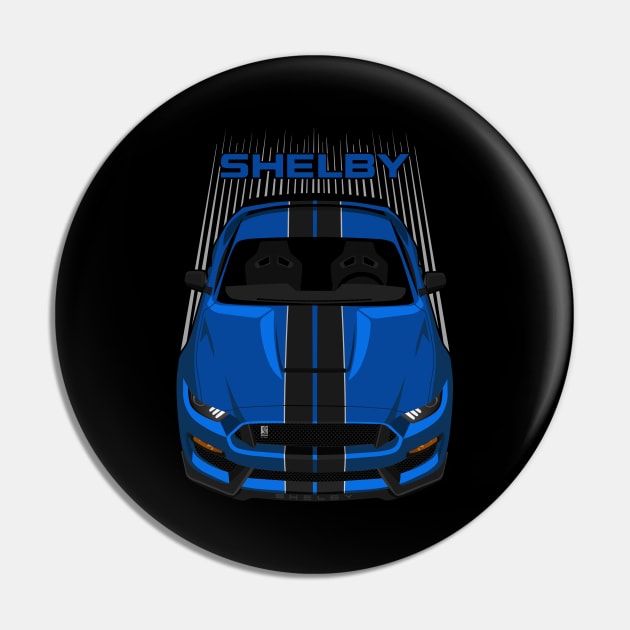 Ford Mustang Shelby GT350 2015 - 2020 - Velocity Blue - Black Stripes Pin by V8social