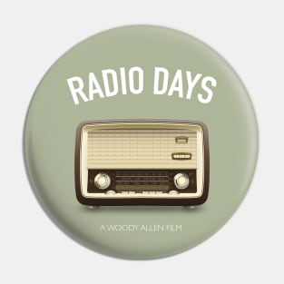 Radio Days - Alternative Movie Poster Pin