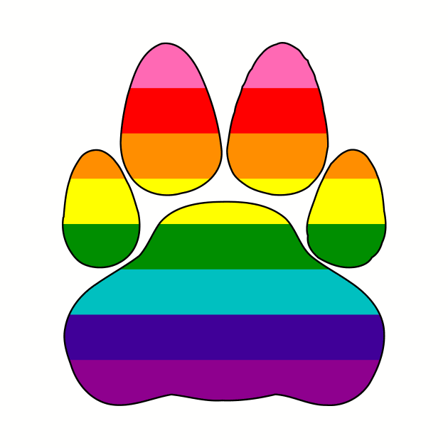 Retro Pride Paw by dikleyt